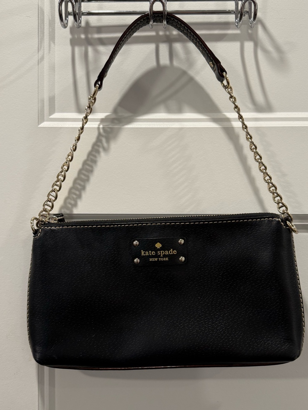Kate Spade Wellesley Byrd Black Leather Shoulder Bag WKRU1427